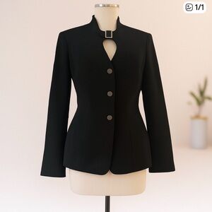 Cache Black Blazer Professional Tailored Fit